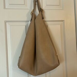 Calin faux vegan leather tote with magnetic closure